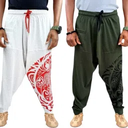 Printed Cotton Men Harem Pants-image-32