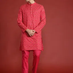 Men Pure Cotton Kurta Pyjama Set-image-46