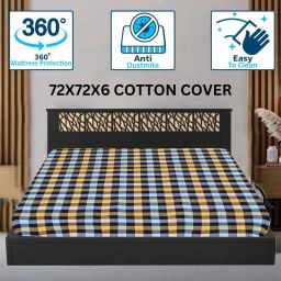 Zippered Double Size Breathable, Stretchable Mattress Cover-image-18