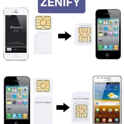 ZENIFY 4 in 1 Sim Card Adapter Kit (Micro, Nano, Standard) for All Smart Phones Sim Adapter image 2