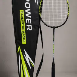 Jointless Badminton Racket Light Weight Aluminium Padded Cover Black Strung Badminton Racquet-image-6
