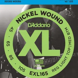 Bass EXL165 Nickel Wound 45-105 Custom Light Bass Guitar Strings Guitar String-picture-1