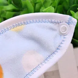 pank-smith Waterproof Bibs/Apron for Babies Randam Print with Super Soft Cotton, Daily Use, Elegant, Multicolor pack of 2 image 2