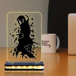 Anime Naruto-Itachi554 Night Lamp with Stand Base Anime Home Decor Table Lamp-image-45