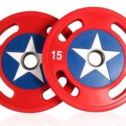 30 kg ( 15KGx2 ) Premium Red Weight Plate Home Gym Combo-13