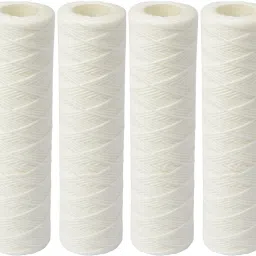 Wound Thread Candle 5 Micron White 10 Inch Set of 4 Solid Filter Cartridge-image-21