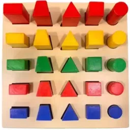 biotronix Multi-shape and Multi-color Peg Board for Physical Therapy 25 Peg Wooden Medical Reacher & Grabber image 5