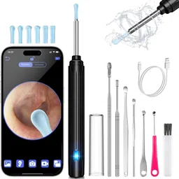 sparkless Ear wax cleaner tool kit with 1080P camera WIFI & LED Light-picture-18