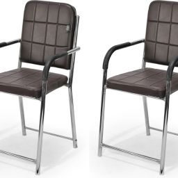 Ergonomic Executive Reception Desk Office visitor study home work Chair Leatherette Office Visitor Chair-image-31