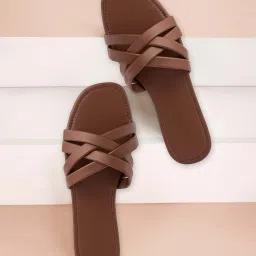 Women Trending Flat Sandals l Stylish Slipper For Women's, Girl's Outdoor & Party Wear Flats Sandal-image-97