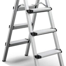 ® Aluminum Alloy Folding 4 Step Ladder Telescoping Anti Slip Safety,150Kg Aluminium Ladder-38