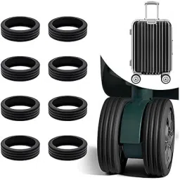 Travel Luggage Wheel Cover,Luggage Wheels Protection Covers,Silicone Suitcase Wheel Cover For NA NA-image-45
