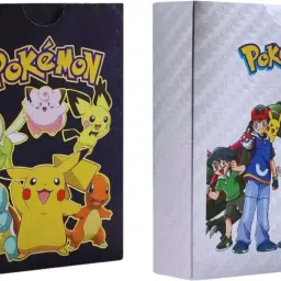 Pokemon Trading Cards 25 Black & 25 Silver Card Vmax Gx V Series Card For Kid's-image-64