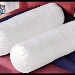 Round Microfibre Solid Bolster Pack of 2-image-91