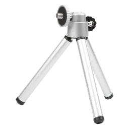 HIFFIN Mini 17.5cm Adjustable Tripod for Mobile and Camera (360 Degree Rotatable, Silver)-2