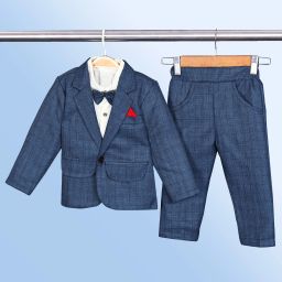 Boys Suit Coat Pant Solid Suit-image-16