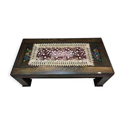 TANLOOMS Cream Coloured & Maroon Embroidered Table Runner-53