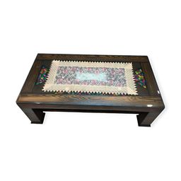 TANLOOMS Pink & Beige Embroidered Rectangular Table Runner-6