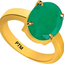 Natural Emerald (Panna) Gemstone 7.25 Ratti or 6.60 Carat for Male and Female Panchdhatu 22K Gold Plated Alloy Ring-image-91
