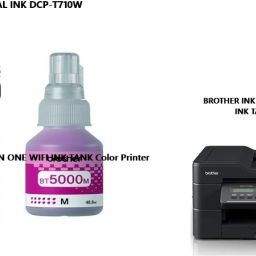 BROTHE Brother DCP-T710W ALL IN ONE INK TANK WIFI Color Printer Magenta & Black Ink Bottle-23