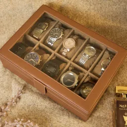 Watch Box Organizer, Watch Box 10 Slot , Luxury watch box for Men, Wrist Watch Box-image-68
