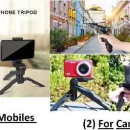 Designbase Mini Photography Tripod with Microphone for Vlogging Youtube Voice & Video Tripod Kit image 4