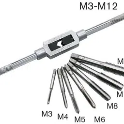 7PCS M3-M12 Tap Set Small Tap Twisted Hand Tools Screw efficiency of processing thread, a necessary tool for hand tapping operation Double Sided Combination Wrench-10