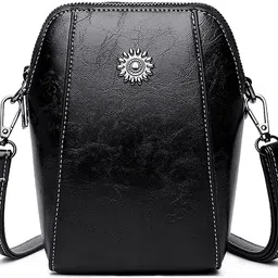syga Black Women Sling Bag Women's Soft Leather Crossbody Mini Small Bag-picture-19