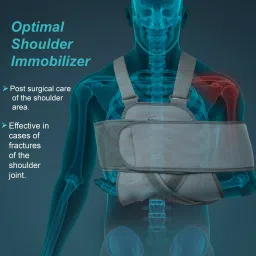 tynor Universal Shoulder Immobiliser, Grey, Universal Size, 1 Unit Shoulder Support image 2