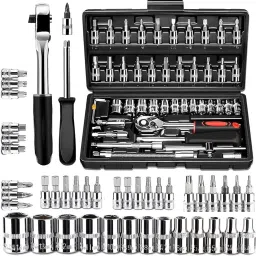 46 in 1 Pcs Tool Kit & Screwdriver Multi Purpose Combination Tool Case Precision Power & Hand Tool Kit-2