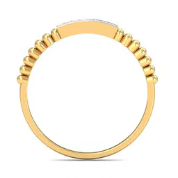 KUBERBOX Gila Bar 18KT Gold Diamond-Studded Ring - 1.27 gm-39