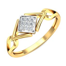 KUBERBOX 18KT Jeanne's Quadrate Diamond-Studded Ring- 2.04gm-image-53