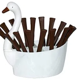 Duck Cutlery Set Brown Plastic, Stainless Steel Cutlery Set-image-38