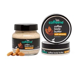MCaffeine Set Of Coffee Body Scrub with Almonds 200g & Body Butter 100g-85