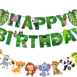 Jungle Theme Birthday Decoration (Animal Birthday Decoration Pack)-image-10
