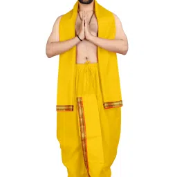click n buy Solid Men Dhoti-image-2