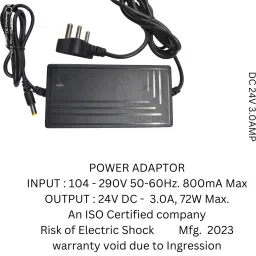 TM&W DC Power AC INPUT 104-290, OUTPUT 24V 3AMP for all RO purifier 220 W Adapter image 4