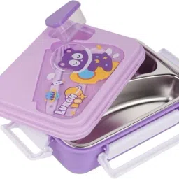 Steel Lunch Box for Kids Leak-Proof Lunch Tiffin Box for Office & School 3 Containers Lunch Box-image-32