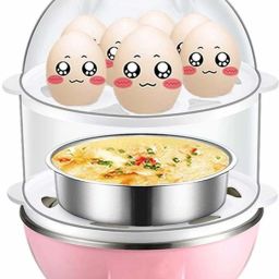 seavokes Double Layer Egg Boiler Electric Automatic Off 14 Egg Poacher for Steaming, Cooking, Boiling and Frying, Multicolour Double Layer Egg Boiler Electric Automatic Off 14 Egg Poacher for Steaming, Cooking, Boiling and Frying, Multicolour Egg Cooker image 2