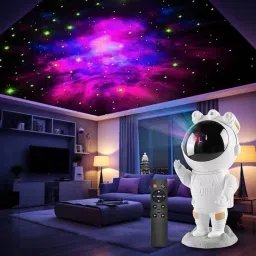 aganta Galaxy Night Light Astronaut Space Star Projector Nebula 360° Adjustable Lamp Table Lamp image 2