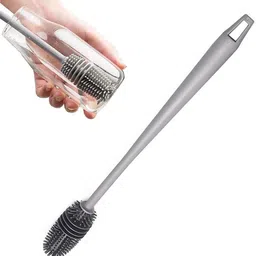 wagwanfly Long Handle Bottle Brush Soft Silicone Bottle Cleaner Brush BPA Free (pack of 1)-picture-19