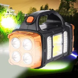 linist Rechargeable Lantern Flashlight – Solar & USB Powered with 4 Light Modes 3 hrs Torch Emergency Light image 3