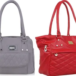 Women Grey, Red, Red Hand-held Bag-30
