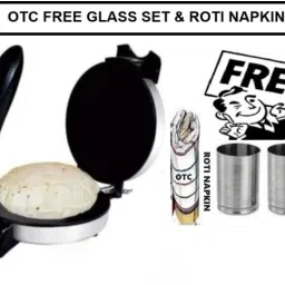 Free 2 Pcs Steel Glass || Non Stick Electric 1 Year Warranty IO-230 Roti and Khakra Maker-23
