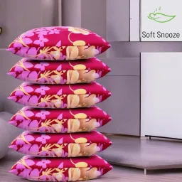 Soft Luxury Microfibre Floral Sleeping Pillow Pack of 6-image-17