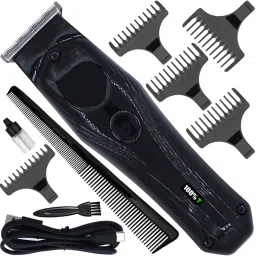 ghc Men’s Rechargeable AT Powerful Hair Clipper Beard Moustache Hair Cutting Trimmer Fully Waterproof Grooming Kit 410 minRuntime 6 Length Settings-image-49