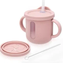 Baby sippy cup Plastic Feeding cup for babies Tongs-10
