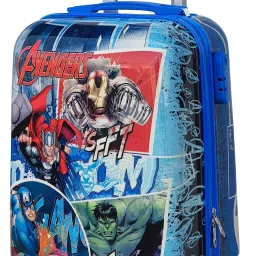 Small Cabin Suitcase (20 inch) 4 Wheels - Lightweight Kids Rolling Luggage With Hard Shell Carry On Travel Trolley Bag - Multicolor-image-45