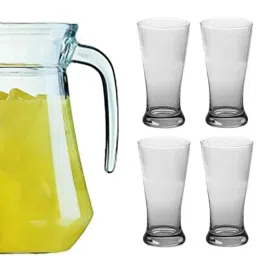 (Pack of 7) Tableware Serving Desire Lemon Set, Water jug with 6 Water Glass Jug Glass Set-image-40