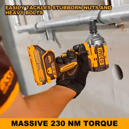 ingco 2-IN-1 Cordless Impact Driver & Wrench, 3-Speed, with 2pcs Batteries, a Charger, Cordless Impact Wrench image 4